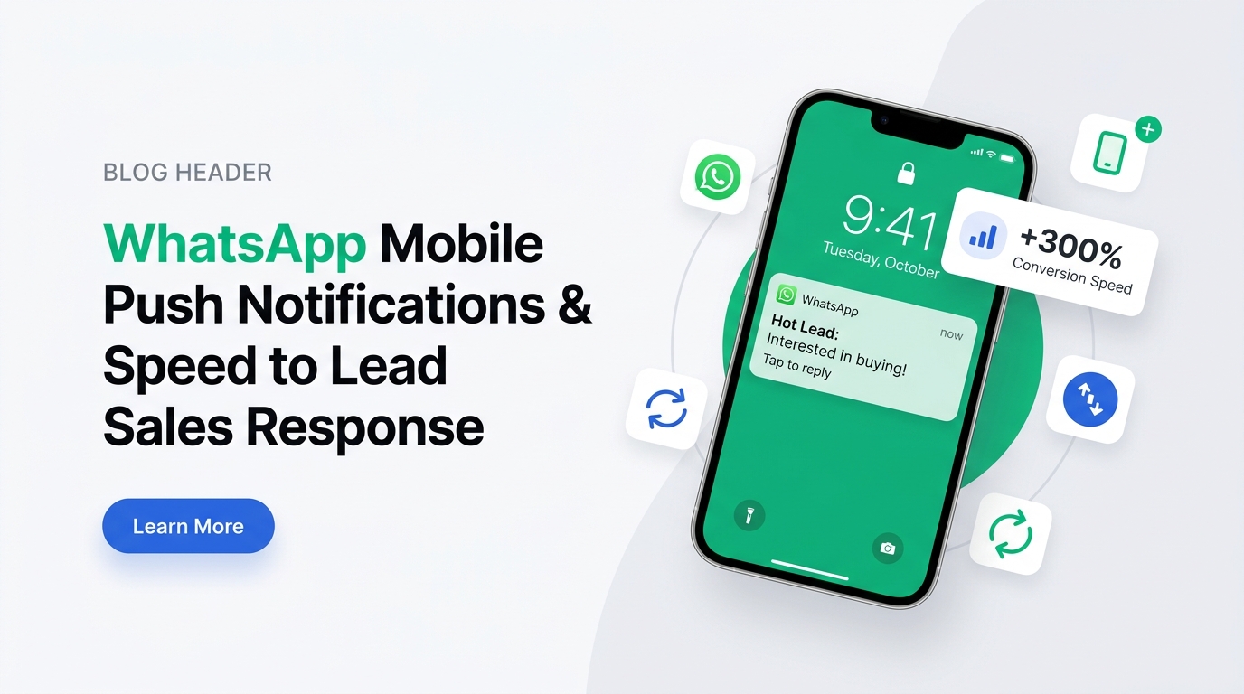 WhatsApp Mobile App Push Notification Hero